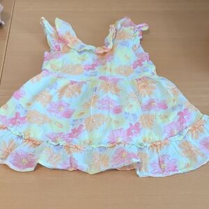 Janie and Jack Floral Dress - Yellow and Pink